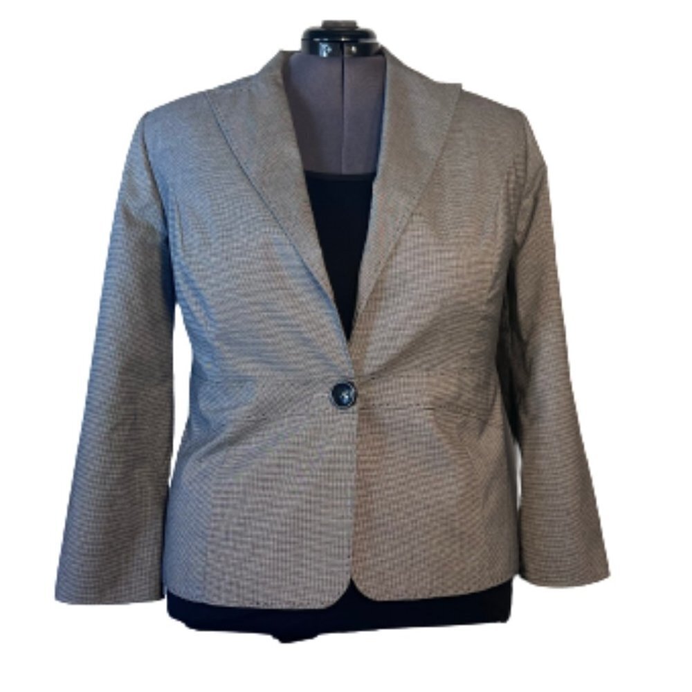 Levine Classics Houndstooth Blazer (16w)